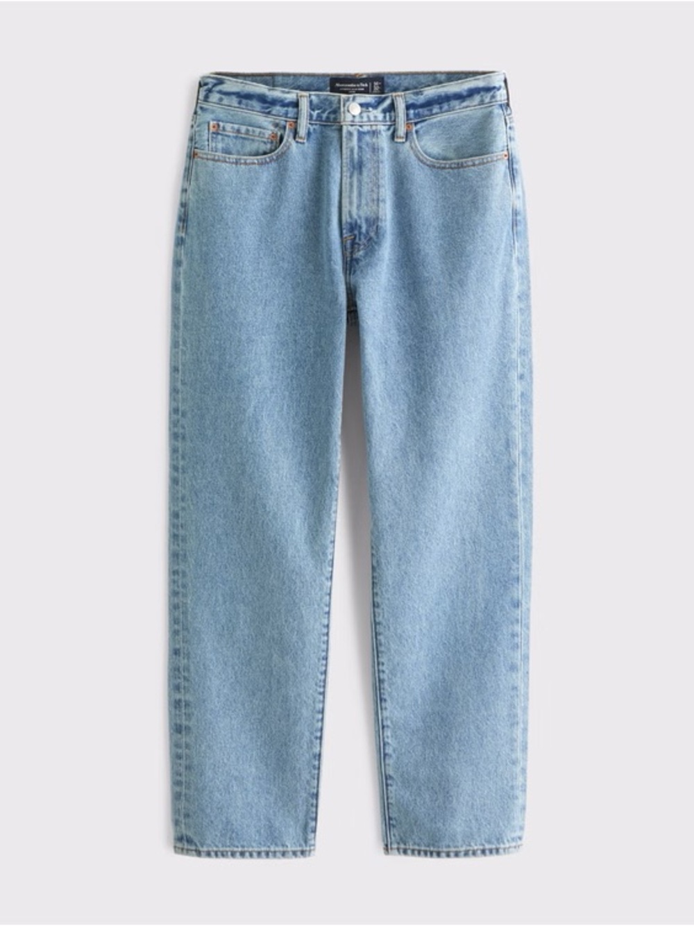 Abercrombie & Fitch Men’s Loose Authentic Rigid Denim Jeans Light Wash 30x30
